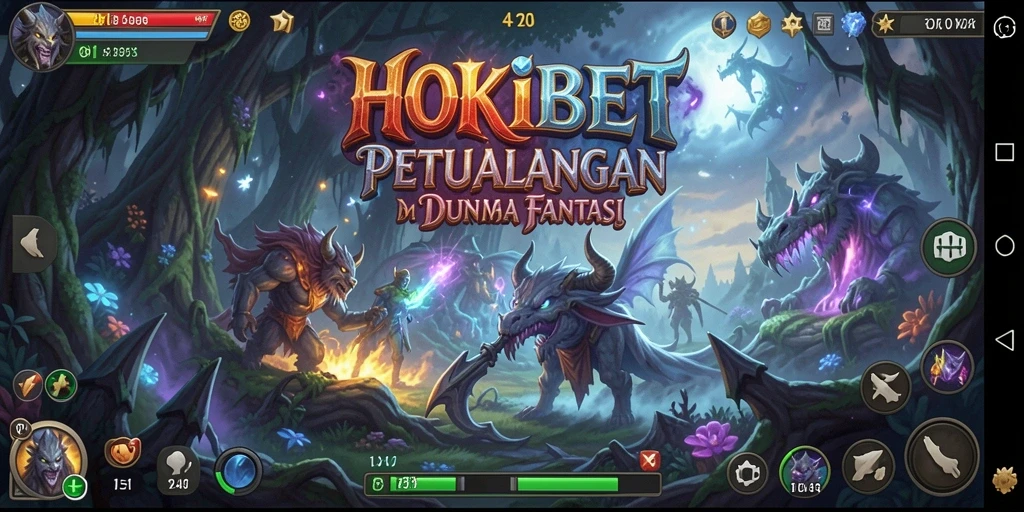 Tampilan gameplay HOKIBET yang penuh aksi dan petualangan.