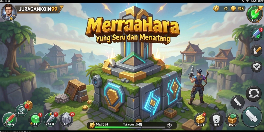 Screenshot JURAGANKOIN99 menampilkan pertarungan seru dalam permainan Tower Defense.