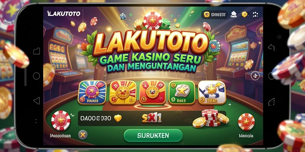 Tangkapan layar gameplay LAKUTOTO yang menampilkan permainan Kasino yang mendebarkan.