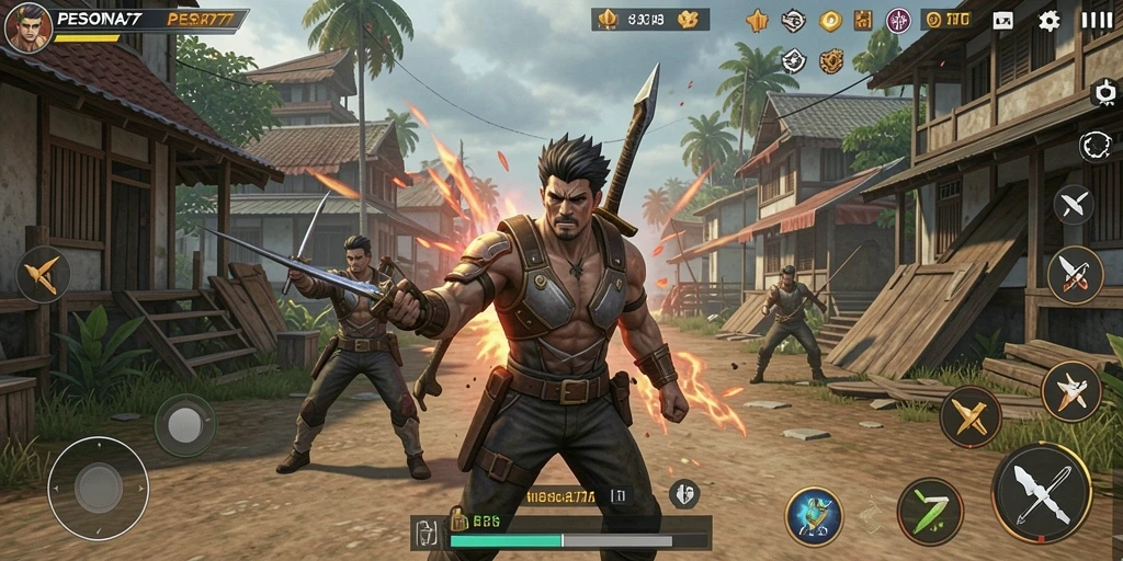 Screenshot utama PESONA77 menampilkan aksi Tower Defense yang mendebarkan.