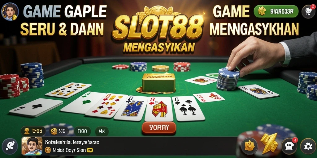 Gameplay SLOT88 menampilkan keseruan kompetisi Gaple.