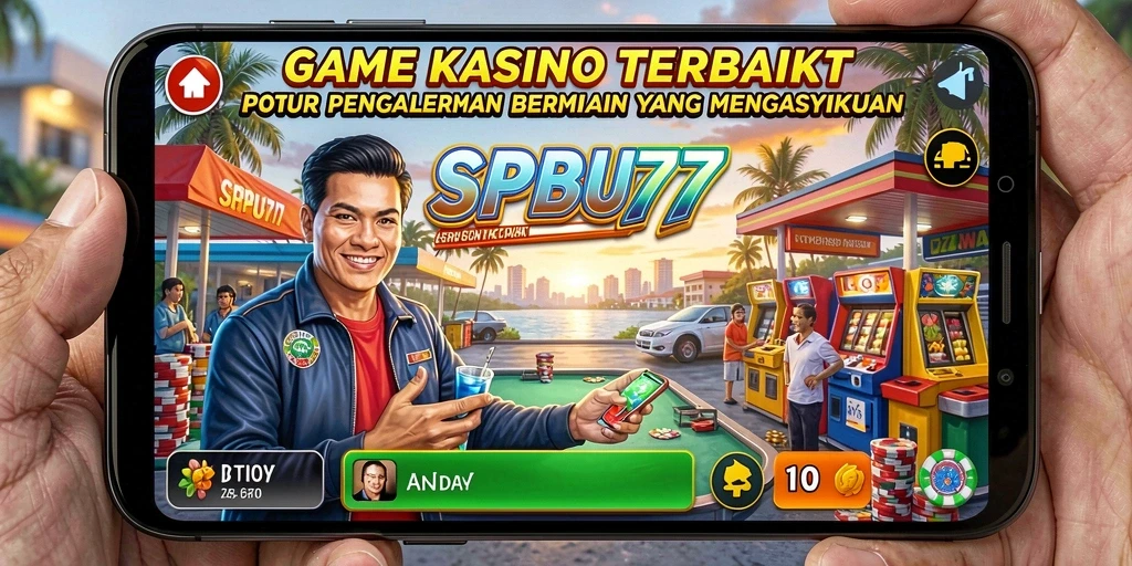 Screenshot utama SPBU77 menampilkan gameplay Kasino yang menarik dan dinamis.