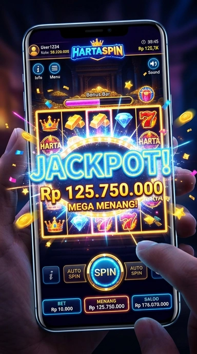 Antarmuka pengguna hartaspin yang sederhana dan intuitif.